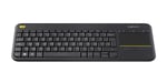 LOGITECH - K400 Plus Teclado multimedia para TV - QWERTY - Inalámbrico - Touch Pad - Negro