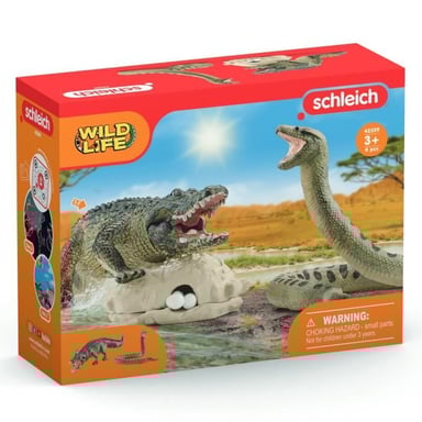 Coffret Duel Aligator/Anaconda, figurines animaux sauvages,  42559 Wild Life, Pour enfant des 3 ans