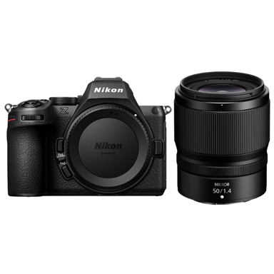 Appareil photo hybride Nikon Z5 II + 50mm f/1.4 + Ebook  20 astuces pour des images qui claquent  - Neuf