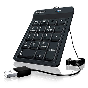 KeySonic ACK 118BK clavier numérique Universel USB Neuf