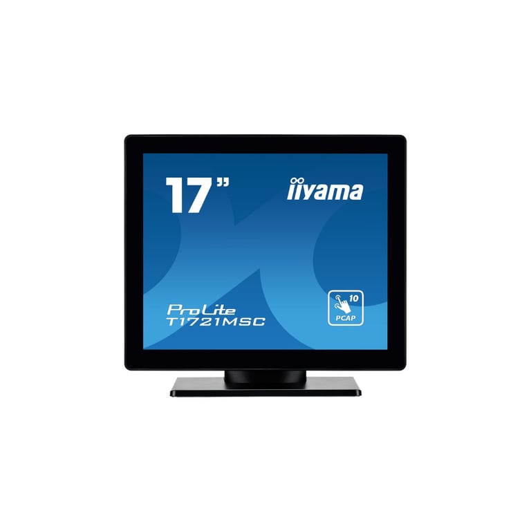 Ecran IIYAMA 17 dalle TN Tactile PCAP 10 points conception sans cadre 1280x1024 VGA HDMI USB 5ms 250cdm2 T1721MSC B2 Neuf - vue 1