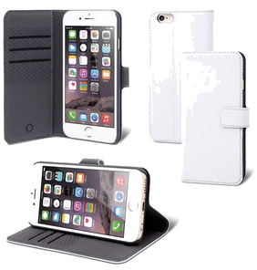 Folio Stand Wallet 3 Cartes Blanc: Apple Iphone Se/8/7/6S/6