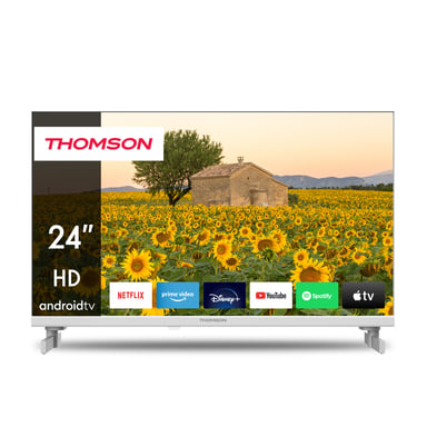 TV LED Thomson 24HA2S13CW 60 cm HD Android TV Blanc avec garantie 2 ans