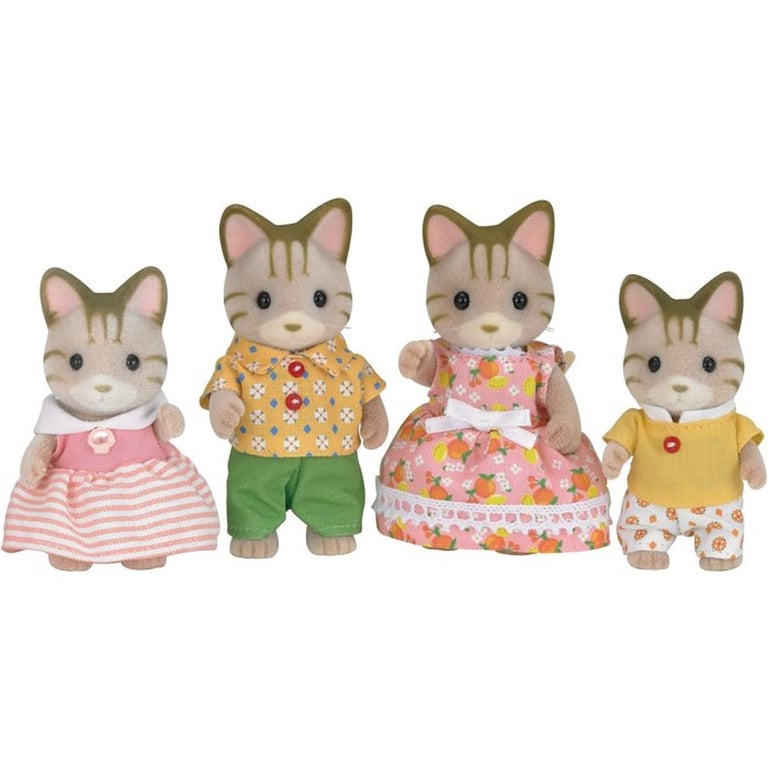 SYLVANIAN FAMILIES 5180 Famille Chat Tigre Les Familles Articulée et Habillée A partir de - vue 1