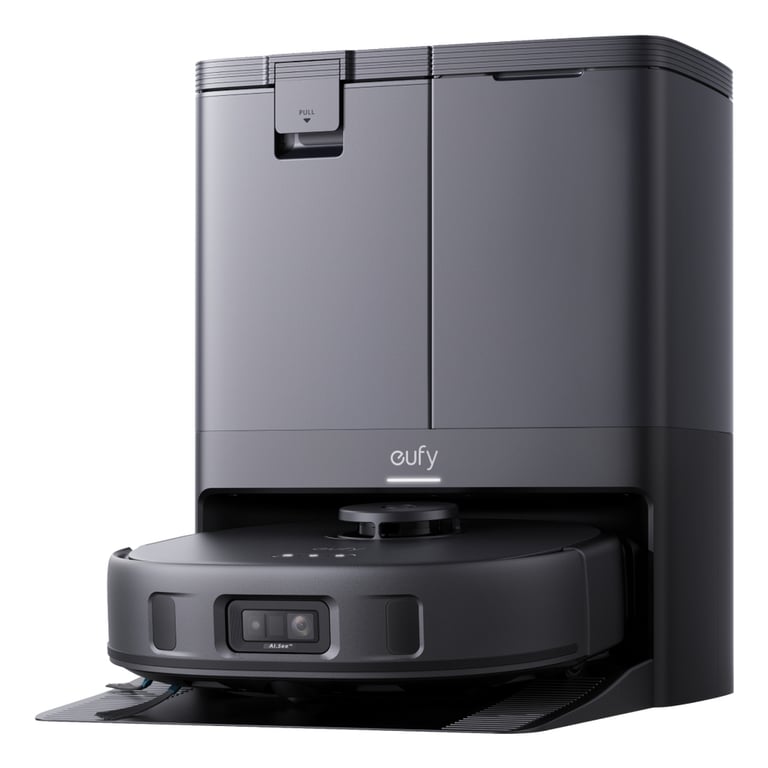 Eufy X10 Pro Omni Aspirateur Robot avec Station 8 000 Pa Lavage et Séchage Automatique des Patins de Nettoyage Système d'autovidage Autoremplissage Contournement des Obstacles - vue 9
