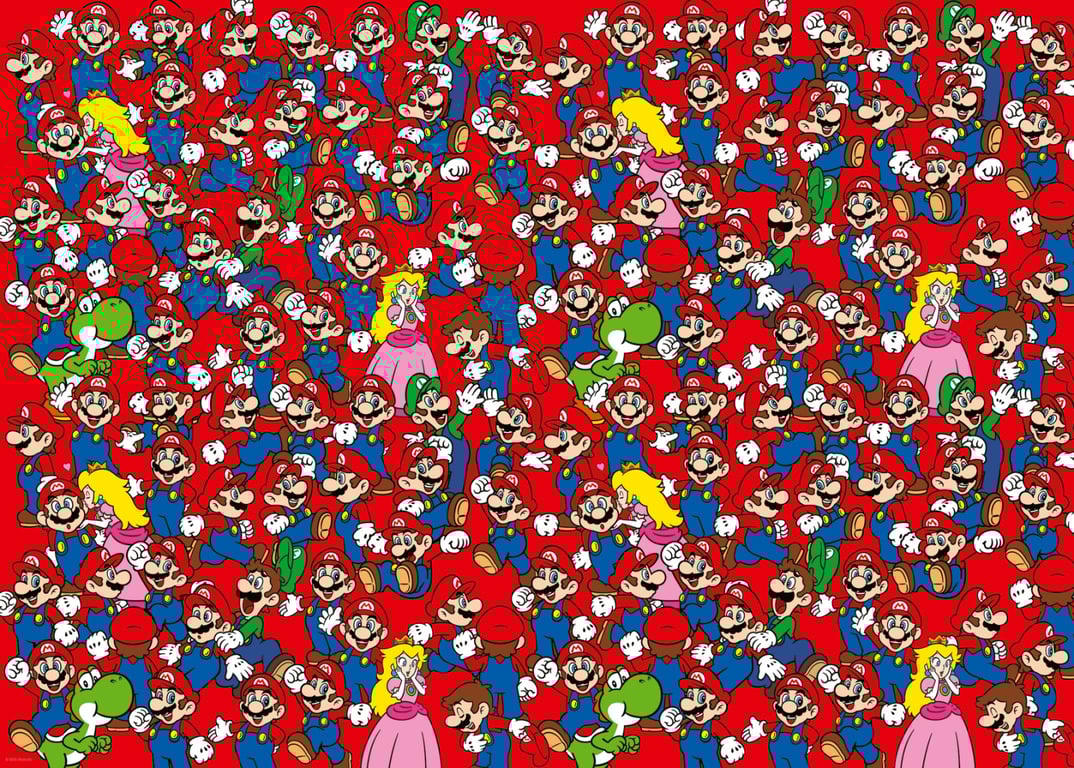 Puzzle 1000 pièces Challenge Puzzle : Super Mario Ravensburger France - vue 3