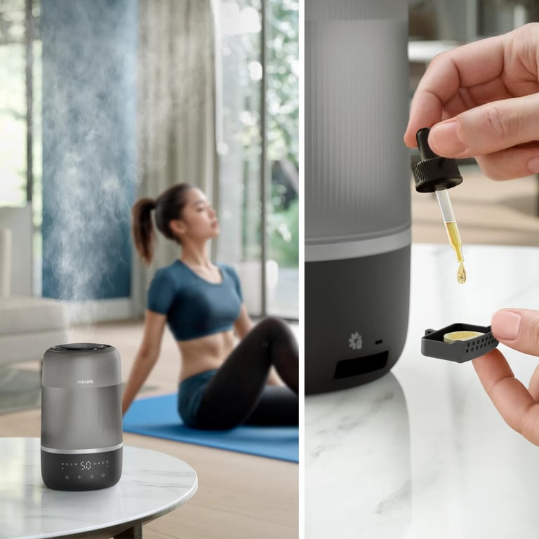 Humidificateur Philips HU1510/03 – 275 ml/h, Jusqu'à 41 m², Silencieux 34 dB - vue 3