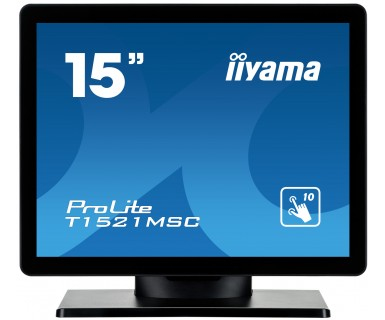 iiyama ProLite T1521MSC-B1 écran plat de PC 38,1 cm (15'') 1024 x 768 pixels LED Écran tactile Dessus de table Noir