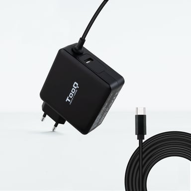 Cargador de Portátil TooQ TQLC-USBC65PD USB Tipo-C- 65W- Automático- Voltaje 5-20V