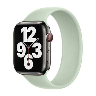 Bracelet Boucle unique en Silicone pour Apple Watch | 38/40/41/42 mm - Taille 3 - Mineral Green