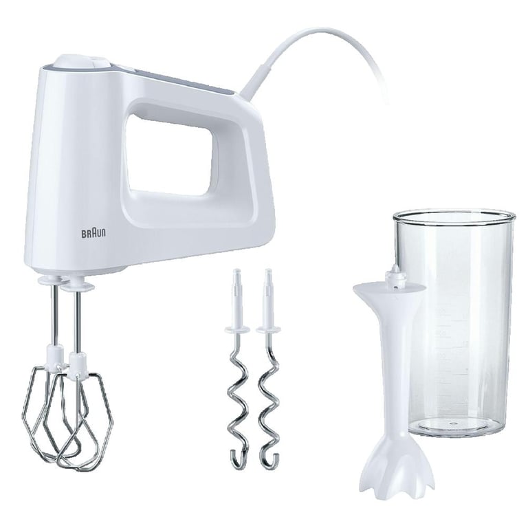 Batteur Électrique Braun HM3105WH – 500W, 5 Vitesses, Pied Mixeur Inclus - vue 5