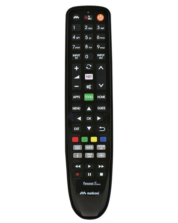Meliconi Gumbody Personal 5 plus télécommande IR Wireless TV Appuyez sur les boutons - Neuf