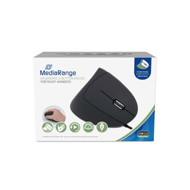 MediaRange MROS230 souris Bureau Droitier USB Type-A Optique 2400 DPI