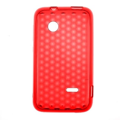 Coque silicone unie compatible Givré Rouge Sony Xperia Tipo