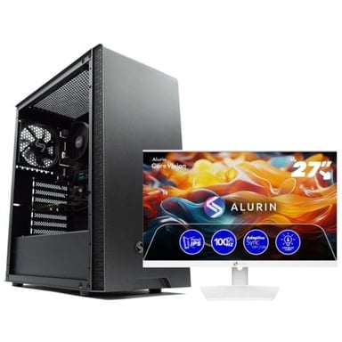 Computer desktop PcCom Work Intel Core i5-12400 16GB RAM 500GB SSD + Monitor Alurin 27'' FHD