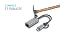 Adattatore Ethernet USB-C/USB-A 2,5Gbps di i-tec Metal