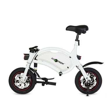 Vélo électrique 250W avec pédales et application  250 W, autononie du 25 km Km, roue du 14'', coleur Blanc