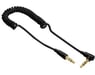 Cable en espiral ''Flexi-Slim'', clavija estéreo macho de 3,5 mm 90°- Macho, estéreo, 1,5 m