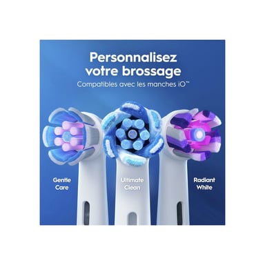 Brosse à dents électrique ORAL-B iO2 Tour de France Edition Noire rechargeable micro-vibrations 3 modes