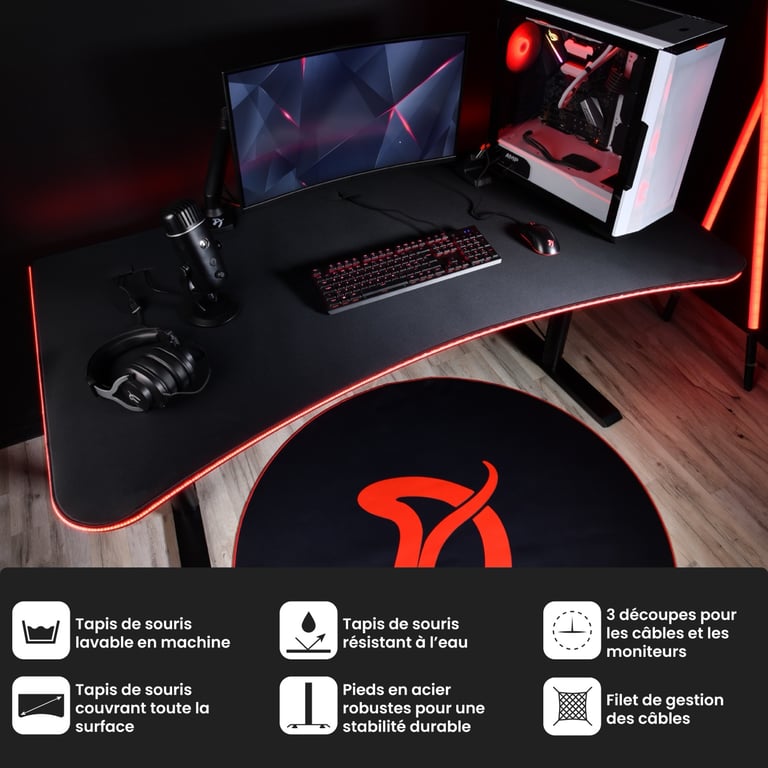 Arena Gaming Desk Pure BUREAU GAMING Neuf - vue 2