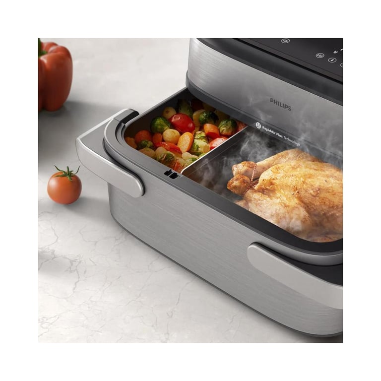 Philips 5000 series NA56502 friteuse Double 9 5 Autonome Friteuse d'air chaud et Acier inoxydable - vue 4