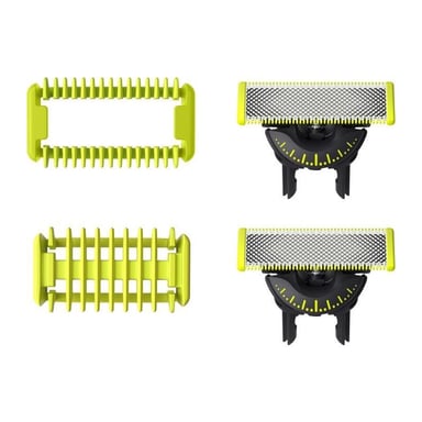 Lames de rechange - PHILIPS - OneBlade QP624/50 - Acier inoxydable - 2 lames - Protection peau