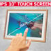 AGFAPHOTO Marco de Fotos Conectado Realiview APF1000 Wi-Fi 10'' LCD - Visualización de Fotos/Vídeos, Reloj, Clima, Rotación Automática, Memoria 32GB, Aplicación FRAMEO iOS/Android Incluida - Madera