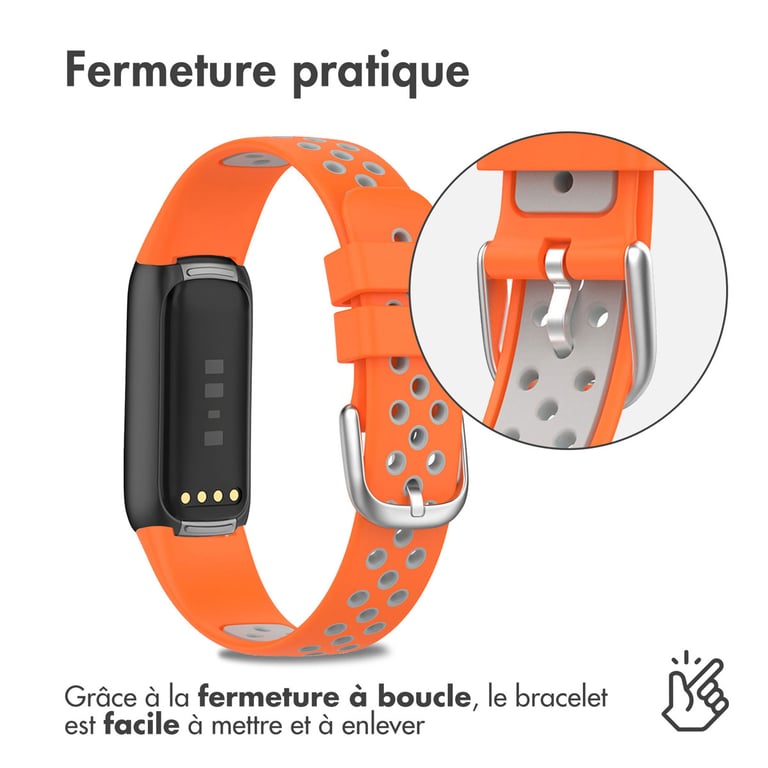 imoshion Bracelet sportif en silicone Fitbit Luxe Neuf - vue 3