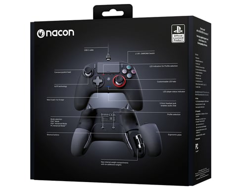 NACON Revolution Pro 3 Noir USB Manette de jeu Analogique/Numérique PC, PlayStation 4