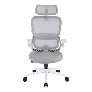 B100 SE Sedia ergonomica-Supporto lombare, Braccioli ribaltabili, Grigio