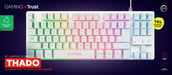 Trust GXT 833W Thado teclado Juego USB QWERTY Español Blanco