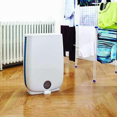 Deumidificatore Meaco DD8L, per interni, a basso consumo, 12L/giorno, sistema intelligente, compatto, silenzioso, controllo grafico, tecnologia avanzata.