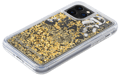 Custodia Karl Lagerfeld Bling Bling con charms fluttuanti per Apple iPhone 11 Pro, oro