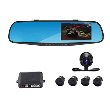 Dashcam LCD 4.3 Pouces Caméra de Recul Rétroviseur Haute Définition 400 Mah YONIS