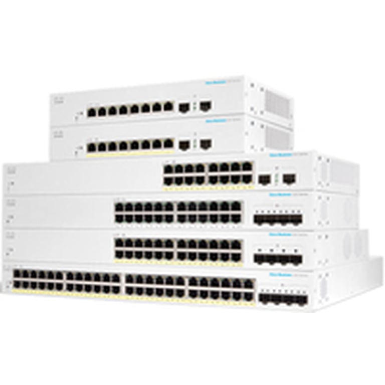 Cisco CBS220 8FP E 2G EU commutateur réseau Géré L2 Gigabit Ethernet 101001000 Connexion Ethernet supportant 'alimentation via ce port PoE Neuf - vue 2