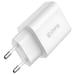 Chargeur Secteur USB-C 20W Compatible Power Delivery Compact Blanc