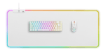 DELTACO GAMING - WHITE LINE WMP90 - Tappetino per mouse XL RGB, spessore 4 mm, 900x360 mm