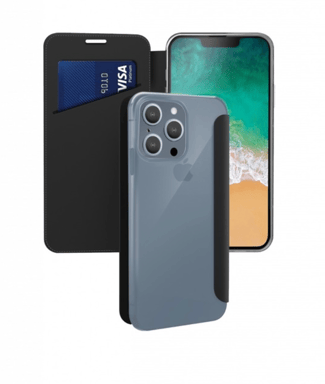 Folio Case Transparent pour iPhone 13 Pro : Protection Discrète et Élégante