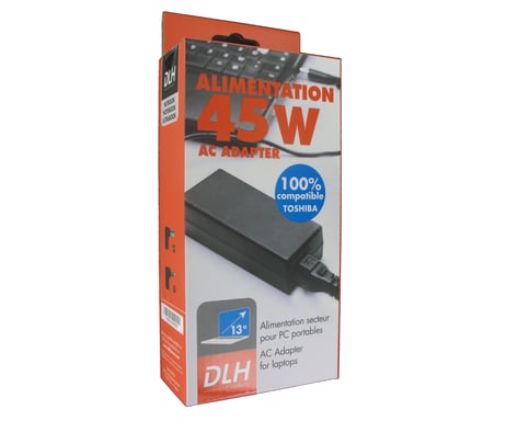 DLH DY-AI3143 adaptador e inversor de corriente Interior 45 W Negro