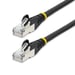 StarTech.com Cable de 3m de Red Ethernet CAT6a - Negro - Low Smoke Zero Halogen (LSZH) - 10GbE - 500MHz - PoE++ de 100W - Snagless sin Pestillo - RJ-4
