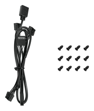 DeepCool FL12-3 in 1 Carcasa del ordenador Ventilador 12 cm Negro 3 pieza(s)