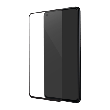 Protection d'écran en verre trempé (100% de surface couverte) pour OPPO Find X3 Lite, Noir