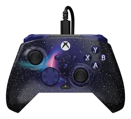 Turtle Beach Rematch Advanced Dark Cosmos Controller di gioco cablato - Licenza Xbox Series XS, Xbox One e PC con Lenticolare, multi-design, Pulsanti Programmabili, Grilletto e comandi audio