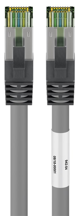 Goobay Câble RJ45 Cat 8.1 S/FTP 3 m Gris - vue 2
