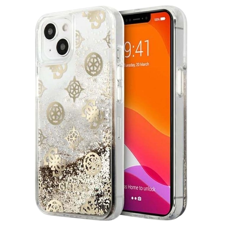 Guess Peony Liquid Glitter Coque pour iPhone 13 mini - vue 2