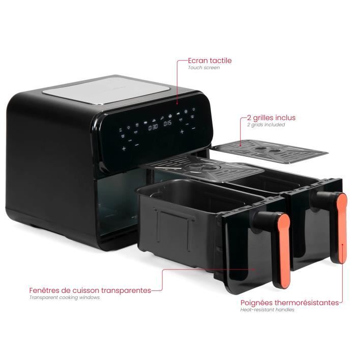 Friteuse sans huile double bacs 9 - vue 3