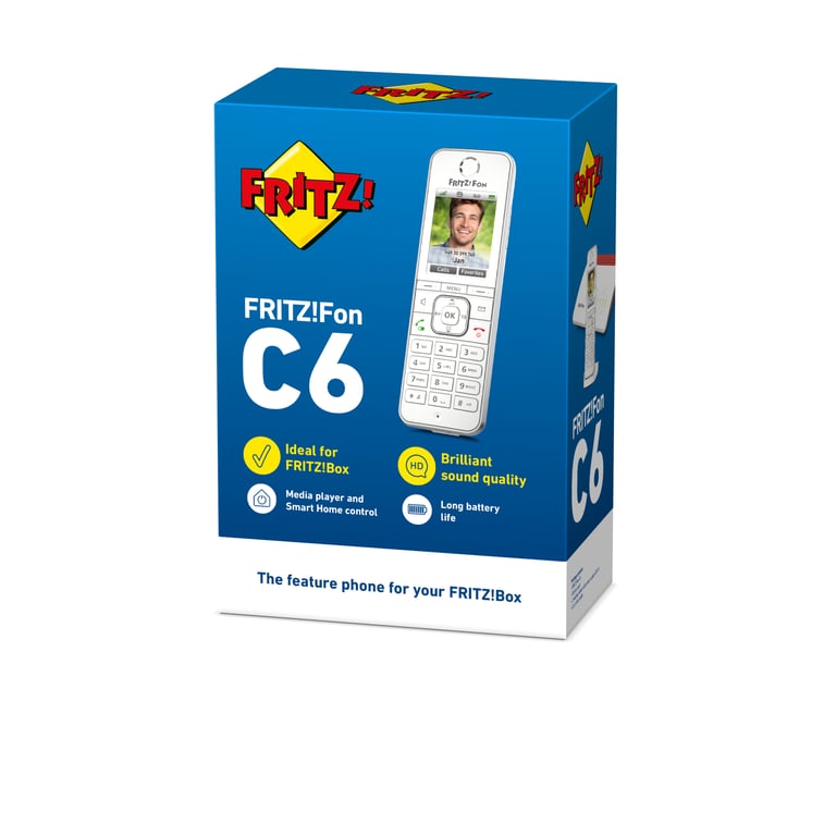 Téléphone DECT FRITZ!Fon C6 – Identification de l'Appelant, Design Ergonomique - vue 3