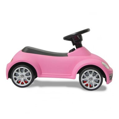 Auto a spinta VW Beetle rosa vivace per bambini