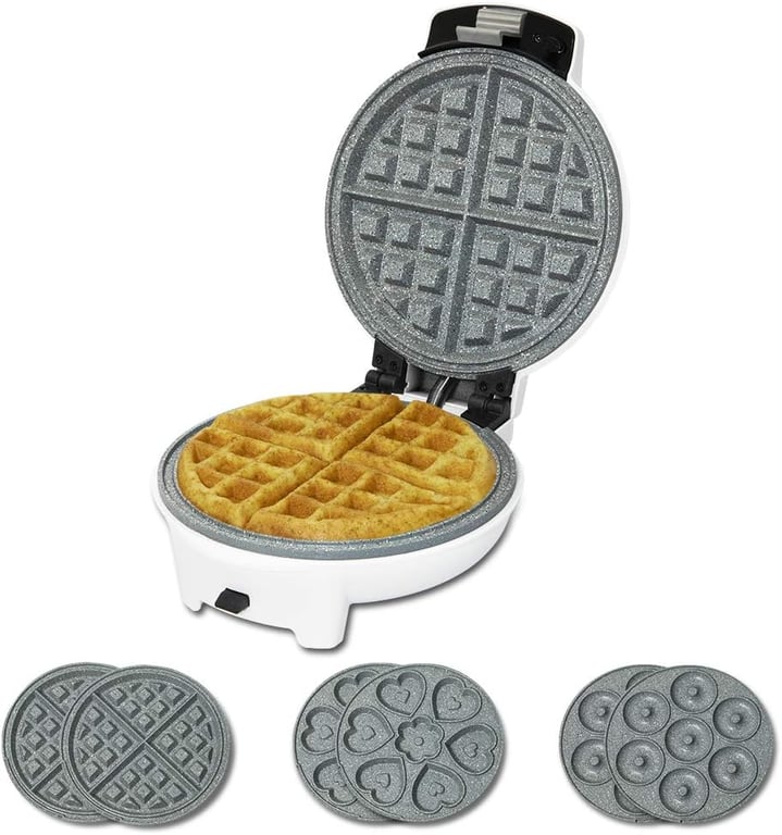 Gaufrier électrique 3 en 1 – Plaques donuts muffins gaufres Neuf