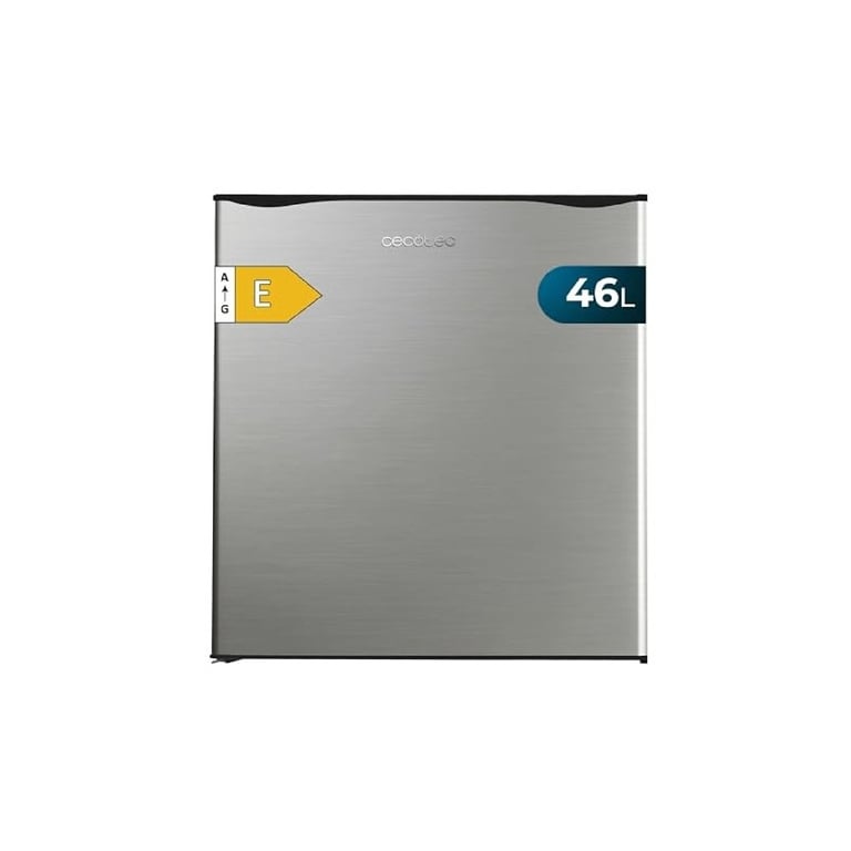 Cecotec Mini Frigo Grandcooler 20000 Silentcompress Inox E. Réfrigérateur Compact Capacité De Porte Personnalisab